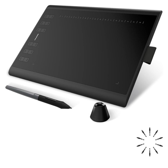 Huion Black Graphics Drawing Tablet - Picture 1 of 9